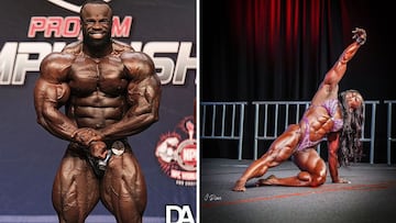 Así son Andrea Shaw y Samson Dauda: Ms. Olympia y Míster Olympia 2024