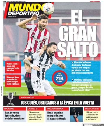 "Mucho Sevilla para este Barça"... las portadas deportivas de hoy