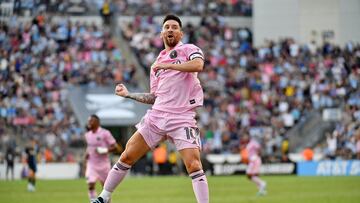 Lionel Messi celebra un gol