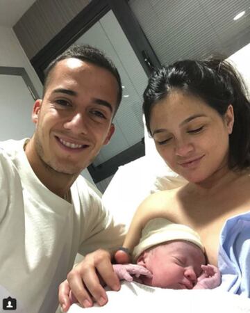 El 30 de mayo el jugador y su esposa Macarena presentaban a su pequeño Lucas que acababa de nacer