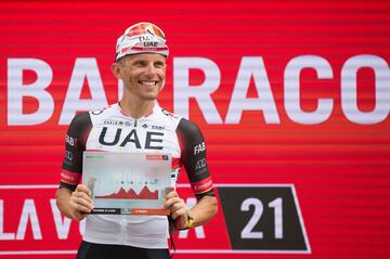 Rafal Majka en el p¨®dium.