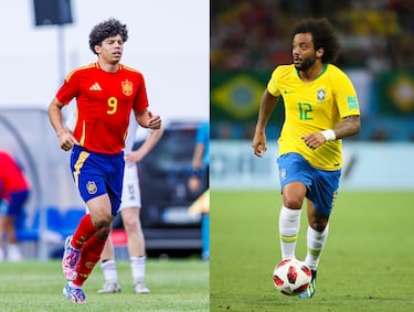 Marcelo fue internacional con la selección absoluta de Brasil, mientras que su hijo Enzo Alves ha seguido un camino distinto: ha sido convocado por la selección española en las categorías Sub-15 y Sub-17.