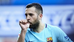 Baby on board? Alba dedicates Barca goal to girlfriend