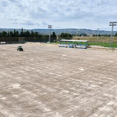 El Real Zaragoza inicia la regeneración de los campos de la Ciudad Deportiva