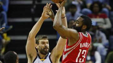 Diciembre, el mes maldito de Harden ante los hermanos Gasol