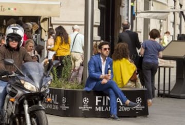 Ambiente de Champions en las calles de Milán