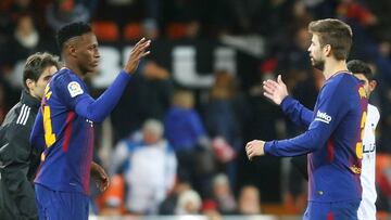 Mientras Mina deberá esperar a saber cuál es su futuro en el Camp Nou, Piqué seguirá mínimo hasta 2022.