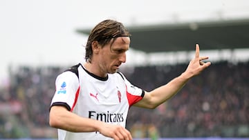 Soccer Football - Serie A - Cremonese v AC Milan - Stadio Giovanni Zini, Cremona, Italy - March 1, 2026 AC Milan's Luka Modric REUTERS/Daniele Mascolo