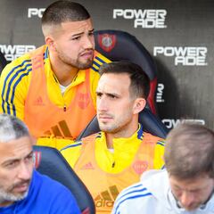 Izquierdoz no concentra vs. Talleres