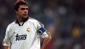El mítico central de Real Madrid de la década de los 90 disputó 655 encuentros y anotó 37 goles con la casaca merengue.