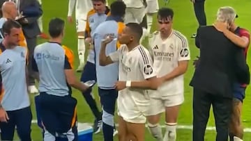 Captan la imagen de Asencio yéndose a vestuarios: el madridista le va a entender