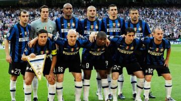 XI del Inter en la final de la Champions League de 2010.