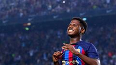 Dembélé puso en pie al Camp Nou