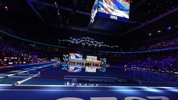 Así lucía el Belgrade Arena justo antes del inicio del Serbia-Holanda el pasado sábado.