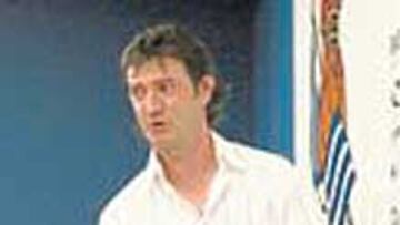 Bakero, ayer en sala de Prensa.