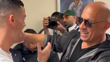 El imperdible encuentro entre Cristiano Ronaldo y Vin Diesel