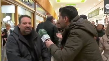 Le preguntan si le ha tocado la lotería de Navidad y su respuesta deja sin palabras al reportero