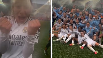 Granizo y muchos gritos: la fiesta del Real Madrid tras la victoria histórica ante el Barça