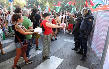Las protestas pro-Palestina en las calles de Madrid.