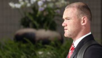 Wayne Rooney, al aterrizar en Bangkok (Tailandia), donde el United está realizando la pretemporada.