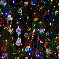 How big is the Rockefeller Christmas tree? How many lights does it have?