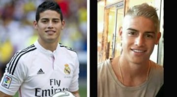 James Rodríguez también probó con el platino