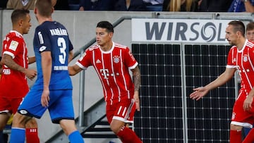 James Rodríguez, jugador del Bayern Múnich