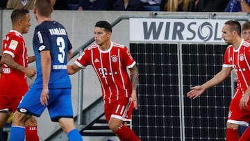 James Rodr&iacute;guez, jugador del Bayern M&uacute;nich