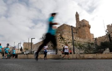 Las imágenes de la séptima maratón de Jerusalén