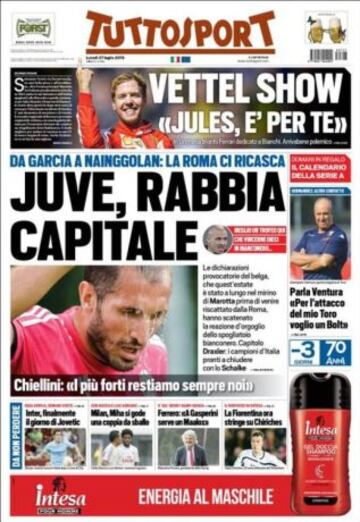 Portadas de la prensa deportiva