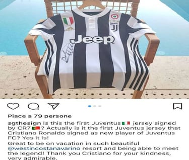 Cristiano: tourist pinches first signed Juve shirt from reporter