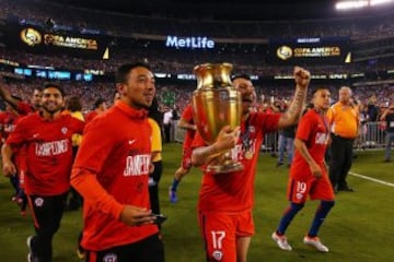 Así festejó la Roja su título Centenario