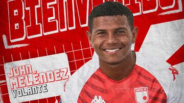 John Meléndez, nuevo jugador de Independiente Santa Fe.