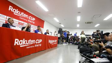 Rueda de prensa de Barcelona y Vissel Kobe por la Rakuten Cup