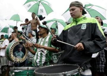 La hinchada de Nacional preparó un Banderazo para apoyar a su equipo 