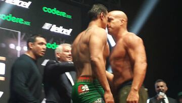 Ortiz y Alberto 'El Patrón' demostraron su odio y se declararon listos para el combate en Texas.