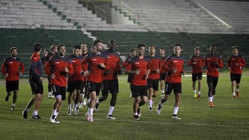 El Espanyol entrenando en Bolivia