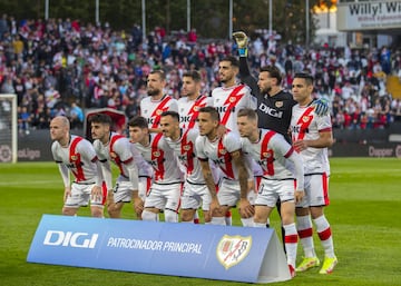 Once inicial del Rayo Vallecano 