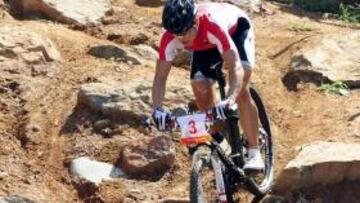 <b>CAMPEONA OLÍMPICA.</b> La alemana se ha impuesto en la prueba de ciclismo de montaña, en la que Marga Fullana se retiró.