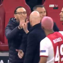 Tensión en Ámsterdam: Ten Hag y Bordalás se encararon