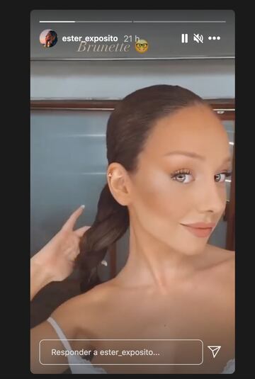 Ester Expósito sorprende con un cambio de look radical con el que dice adiós al rubio