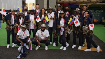 Colombia desfila en el Estadio Nacional de Tokio