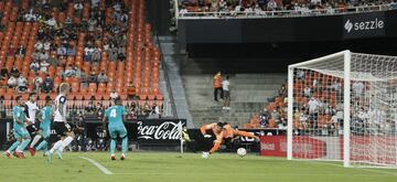 1-0. Hugo Duro marca el primer gol.