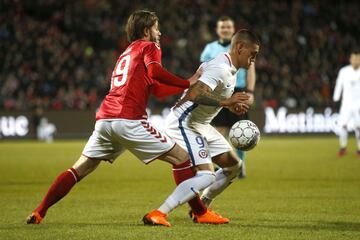 En el Portland Park de Aalborg, La Roja disputó su segundo partido de la era del colombiano Reinaldo Rueda como entrenador.