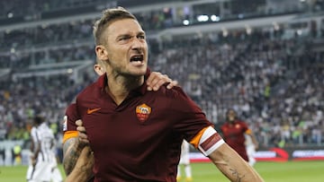 Francesco Totti, durante un partido con la AS Roma.