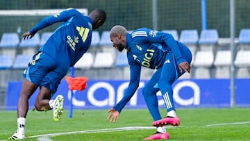 Entrenamiento del Real Oviedo.