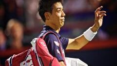 Kei Nishikori abandona la pista de Montreal tras perder con Andy Murray.