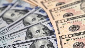 Dólares fotografiados en Hong Kong. Abril 23, 2020.