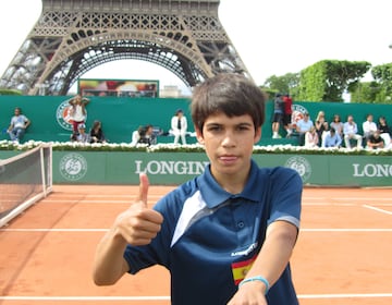 Carlos Alcaraz, en el torneo Longines de 2015, en París.
