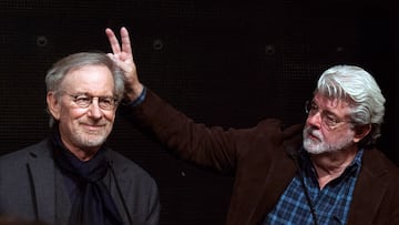 Spielberg y Lucas en un evento.
